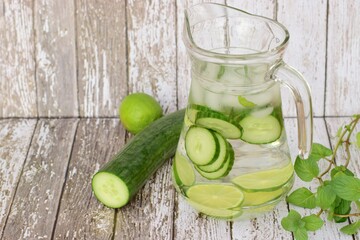 Cucumber Lime Mint Refreshing Drink