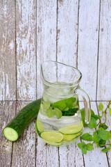 Cucumber Lime Mint Refreshing Drink