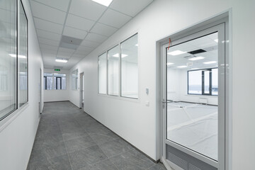 empty corridor in the modern office building.
