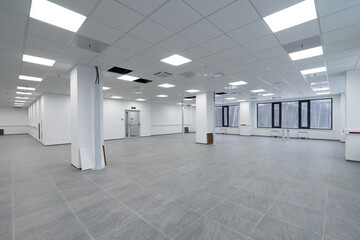 open space interior. new office. empty space.