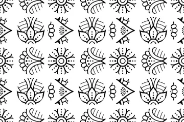 Fototapeten Tribal ethnic pattern semless design © lovelymandala