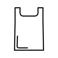 Shopping bag flat icon. Pictogram for web. Line stroke. Basket isolated on white background. Bag vector eps10