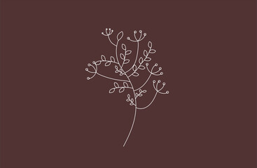 a vector leaf flower logo background farm spring