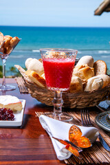 breakfast room on the beach