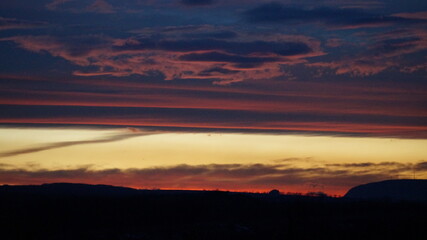 Fototapeta premium Sunset on the Caucasian Mineral Waters