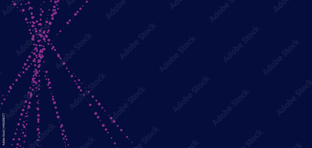 Poster dot and line consisting of abstract graphics.