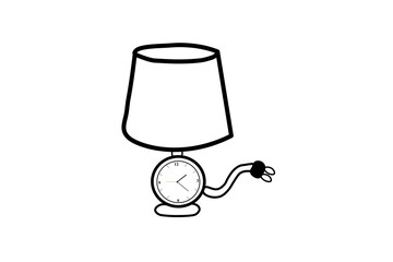 Concept of a light sleeper joins the clock.