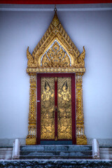 Magnificient portal of King Chulalongkorn Memorial Building in Utanede, Sweden