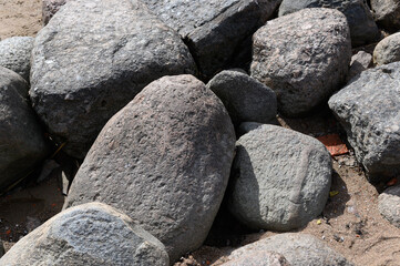 stones on the beach