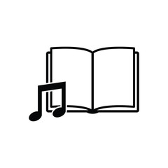 audio book icon  studying sign vector