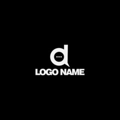 CHAT LOGO DESIGN LETTERS D