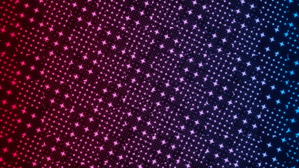 Fototapeta premium 3D illustration graphic of abstract dots and square pattern seamless loop. Abstract background for business presentation. 3d render.