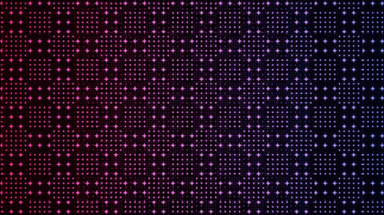 3D illustration graphic of abstract dots and square pattern seamless loop. Abstract background for business presentation. 3d render.