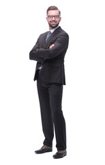 businessman holds a working meeting with the business team.