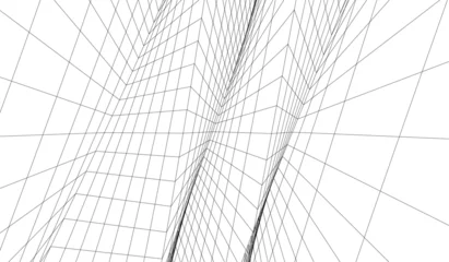 abstrakt gebäude architekturzeichnung 3d © Yurii Andreichyn