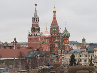 Fototapeta premium kremlin and St. Basil's Cathedral