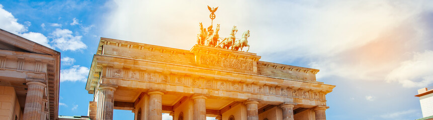 Fototapety  Brandenburg Gate in Berlin, Germany, web banner