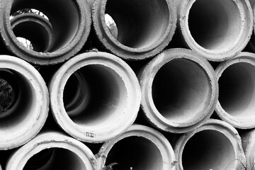 Close-up of asbestos pipes
