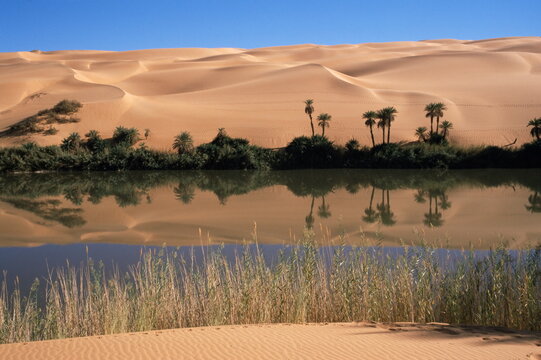Oum el Ma Lake, Mandara Valley, Southwest Desert, Libya