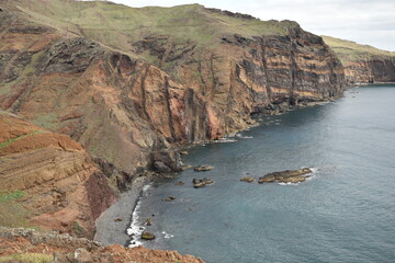 Obraz premium Trekking na Ponta de São Lourenço Madeira.
