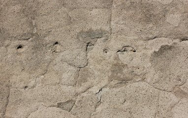 Vintage wall, with cracks, gray color