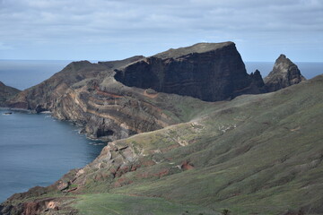 Fototapeta na wymiar Trekking na Ponta de São Lourenço Madeira.