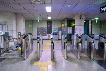 Subway Entrance in Seoul, Korea
