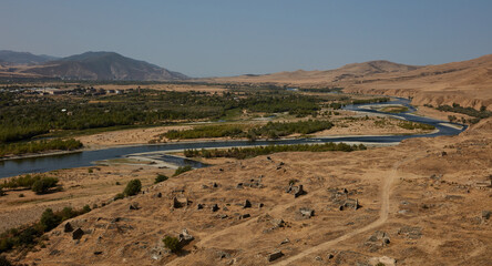 Kura River Georgia Uplistsikhe region