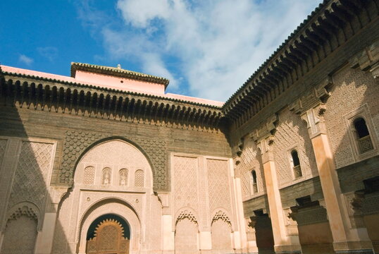 Ben Youssef Medersa (Koranic School), UNESCO World Heritage Site, Marrakech (Marrakesh), Morocco