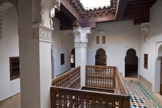 Ben Youssef Medersa (Koranic School), UNESCO World Heritage Site, Marrakech (Marrakesh), Morocco