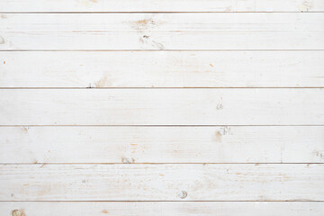Pine wood plank texture painted with white color in horizontal rows for use as wood pattern,...