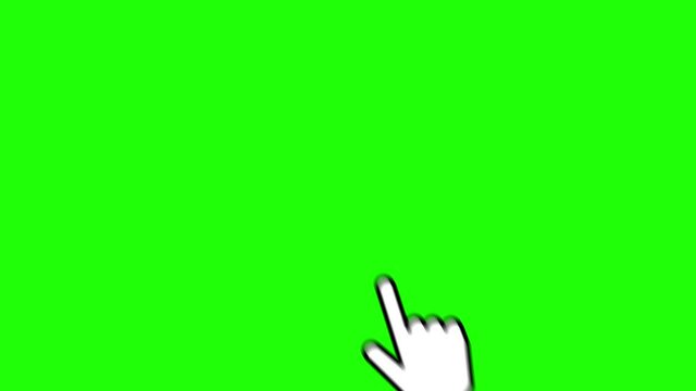 Hand Gesture Touch icon on white background. Motion graphic.