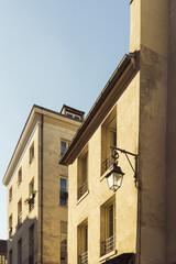 Fototapeta na wymiar Old houses in Marais, Paris.