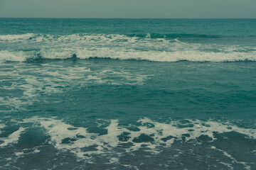 Mar azul turquesa