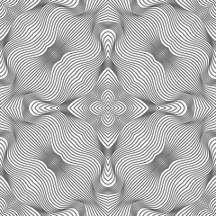 Raster abstract lines pattern. Waves background