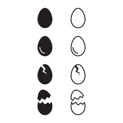 Broken egg icon