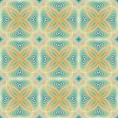 Abstract ornamental patch seamless pattern