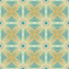 Abstract ornamental patch seamless pattern