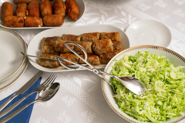 Traditional Muslim Ramadan Dinner Iftar food