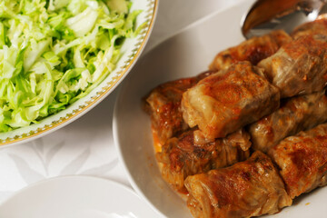Traditional Muslim Ramadan Dinner Iftar food