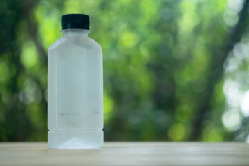 Plastic bottle of mineral water