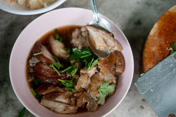 Stewed pork leg