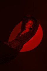beauty in red light