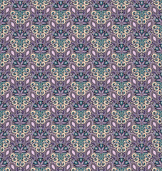 Raster seamless pattern. Ethnic nature background