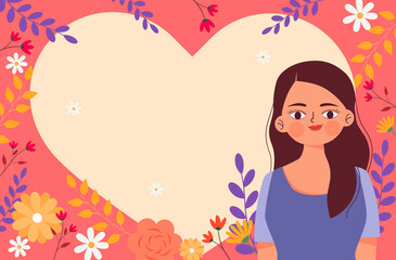 the illustration for women's day