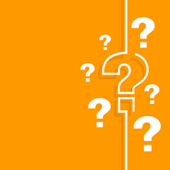 Question mark sign icon, vector illustration. Flat design style with long shadow. FAQ button. Asking questions. Ask for help. Question mark stamp. Need information. Query.