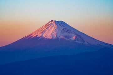 富士山の夕景