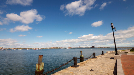 Boston skyline in good weather