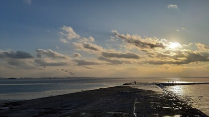 Obraz premium sunset over the sea