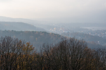 View from Kalvarie hill, Czech republic